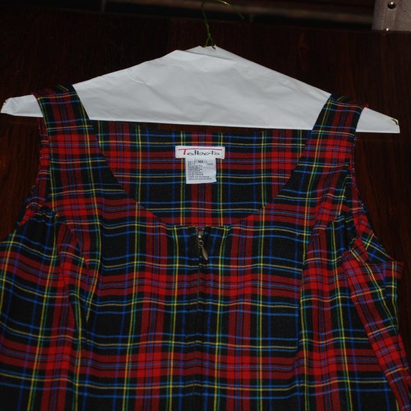 New Super Cute Talbots Plaid Jumper - Picture 6 of 6